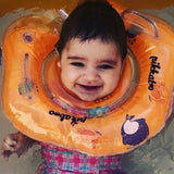 Pikkaboo - Iswimsafe Infant Neck Floater Orange with Inflator - Laadlee