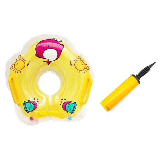 Pikkaboo - Iswimsafe Infant Neck Floater Yellow with Inflator - Laadlee