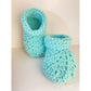 Pikkaboo Cuddles & Snuggles Crochet Baby Booties - Green - Laadlee