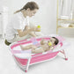 Pikkaboo Baby Foldable Portable Non-Slip Bath Tub - Pink - Laadlee