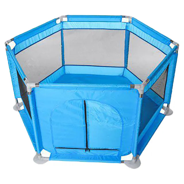 Pikkaboo Portable Playpen with 30 Free balls - Blue - Laadlee