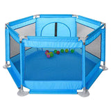 Pikkaboo Portable Playpen with 30 Free balls - Blue - Laadlee