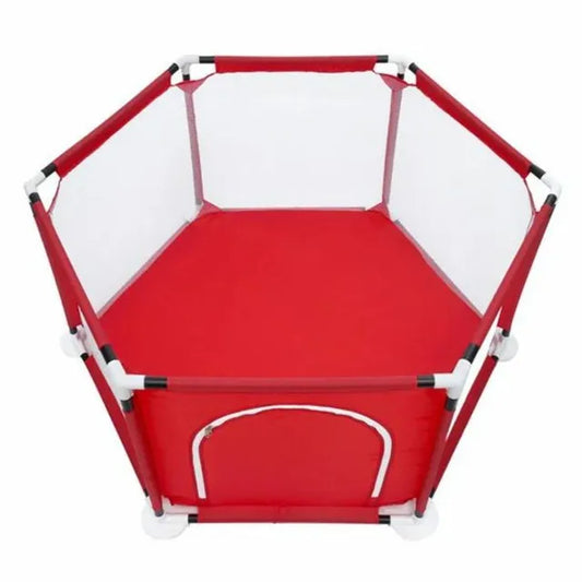 Pikkaboo Portable Playpen with 30 Free balls - Red - Laadlee