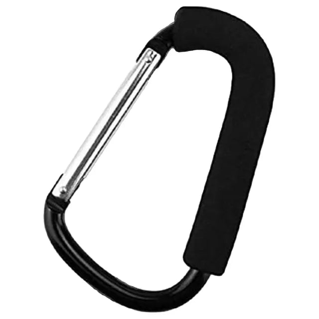 Pikkaboo Universal Non-Slip Metal Stroller Hook - Black - Laadlee