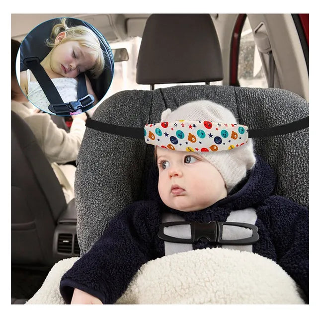 Pikkaboo NapSafe Car Head Support - Teddy & Star - Laadlee