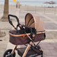 Pikkaboo - 3in1 Luxury Pram Stroller - Beige - Laadlee
