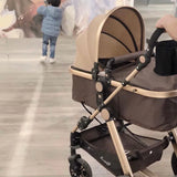 Pikkaboo - 3in1 Luxury Pram Stroller - Beige - Laadlee