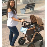 Pikkaboo - 3in1 Luxury Pram Stroller - Beige - Laadlee