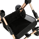 Pikkabo- 3in1 Luxury Pram Stroller-Black - Laadlee