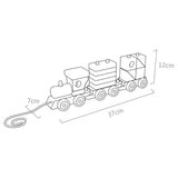 Woody Buddy - Train Stacker Pull along - Green - Laadlee
