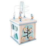 Woody Buddy - Activity Cube - Blue - Laadlee