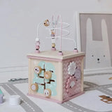 Woody Buddy - Activity Cube - Pink - Laadlee