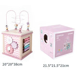 Woody Buddy - Activity Cube - Pink - Laadlee