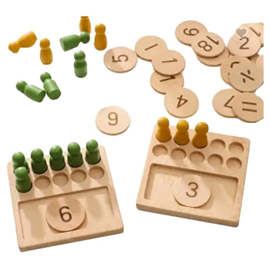 Woody Buddy - Counting Pegs - Natural - Laadlee