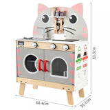 Woody Buddy - Kitty Kitchen - Pink - Laadlee