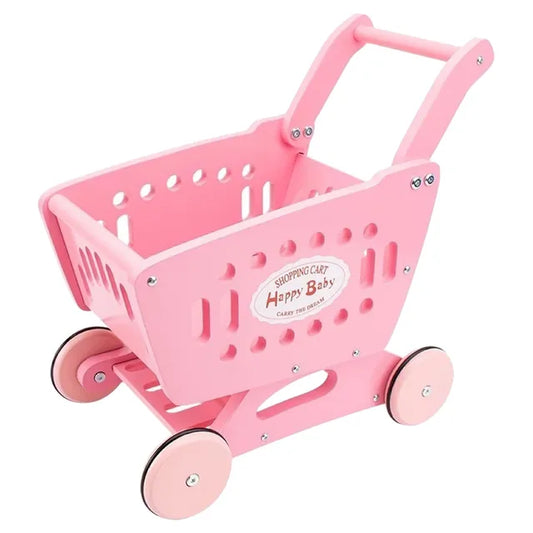 Woody Buddy - Supermarket Trolley - Pink - Laadlee