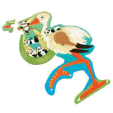 Scratch Europe Stork Contour Puzzle 24 Pieces - Laadlee