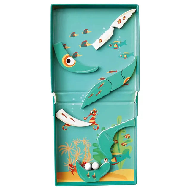 Scratch Europe Whale 9 Pcs Magnetic Puzzle Run - Laadlee