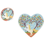 Scratch Europe Heart With Unicorn Contour Puzzle - 30Pcs - Laadlee