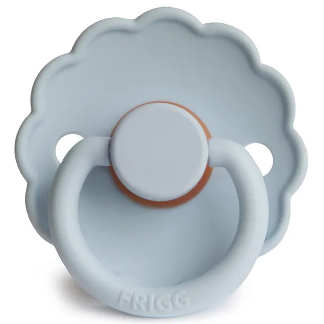 Frigg Daisy Latex Baby Pacifier 0-6M, 1Pack, Powder Blue - Size 1 - Laadlee