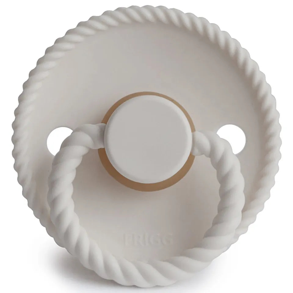 Frigg Rope Silicone Baby Pacifier 6M-18M, 1Pack, Silver Gray - Size 2 - Laadlee