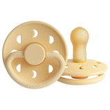 Frigg Moon Phase Latex Baby Pacifier 0-6M, 1Pack, Pale Daffodil - Size 1 - Laadlee