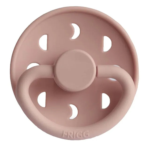 Frigg Moon Phase Latex Baby Pacifier 6M-18M, 1Pack, Blush - Size 2 - Laadlee
