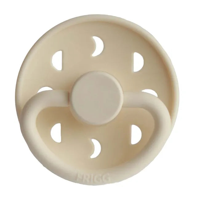 Frigg Moon Phase Latex Baby Pacifier 6M-18M, 1Pack, Cream - Size 2 - Laadlee