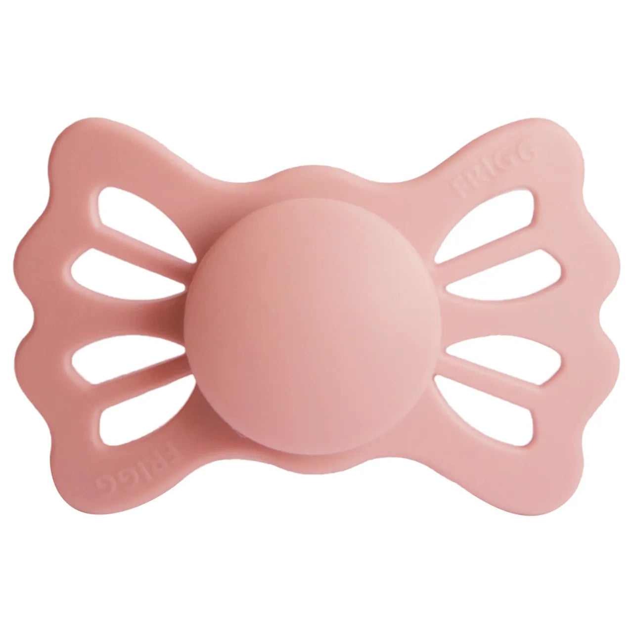 Frigg Lucky Symmetrical Silicone Baby Pacifier 6M-18M, Pretty In Peach - Size 2 - Laadlee