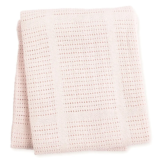 Lulujo Cellular Blanket - Pink - Laadlee