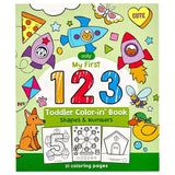 OOLY Toddler Color-In' Book - 123 Shapes & Numbers - Laadlee