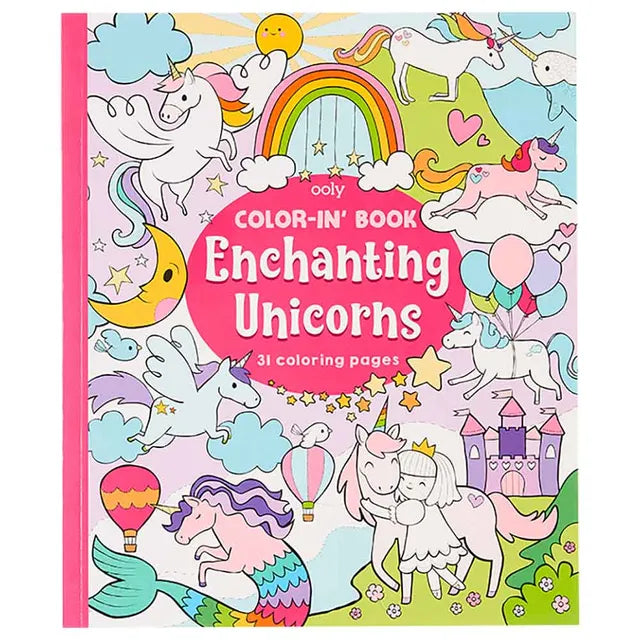 OOLY Coloring Book - Enchanting Unicorns - Laadlee