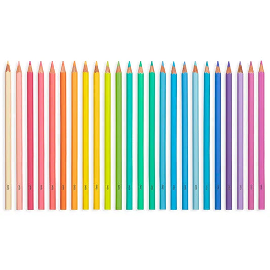 OOLY Pastel Hues Colored Pencils - Set of 24 - Laadlee