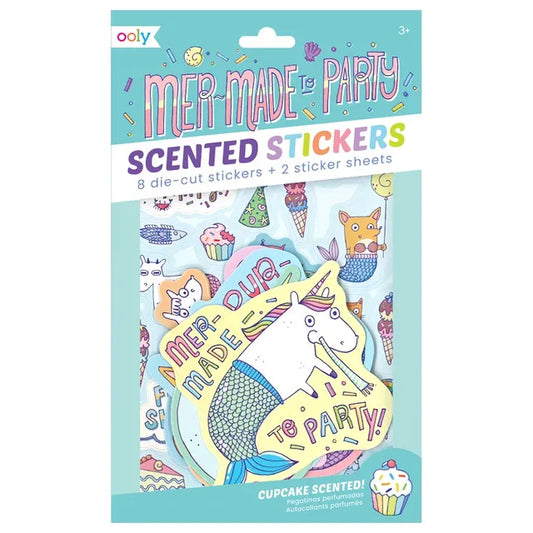 OOLY Scented Scratch Stickers - Mer-Made To Party - Laadlee