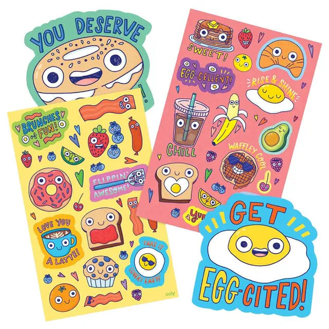 OOLY Scented Scratch Stickers - Brunch Buddies - Laadlee