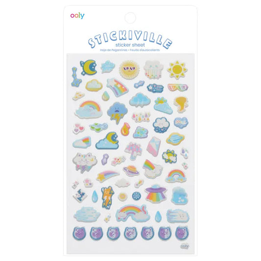 OOLY Stickiville Stickers - Standard - Weather Pals - Laadlee