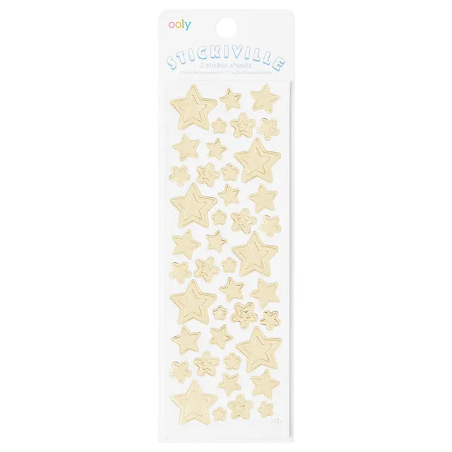 OOLY Stickiville Stickers - Skinny - Gold Stars - Laadlee