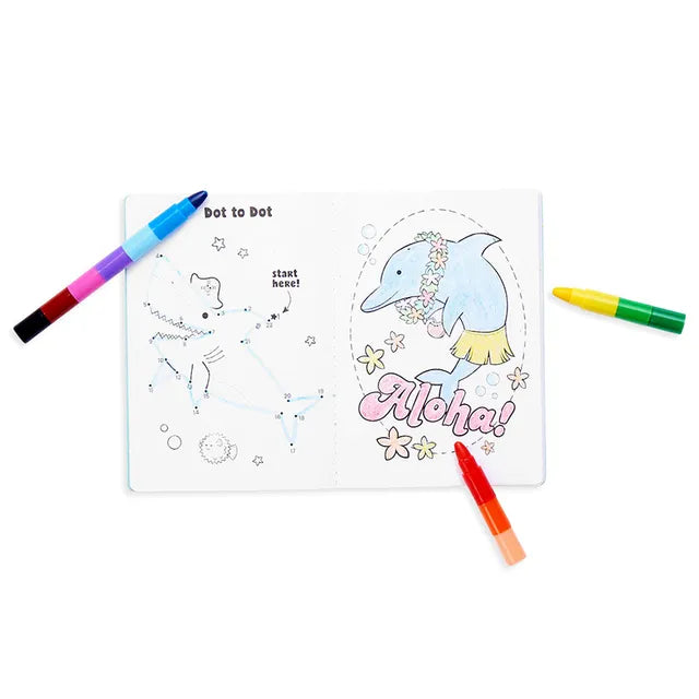 OOLY Mini Traveler Coloring & Activity Kit - Outrageous Ocean - Laadlee