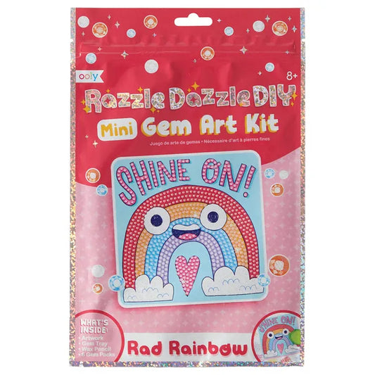 OOLY Razzle Dazzle Mini Gem Art Kit - Rad Rainbow - Laadlee
