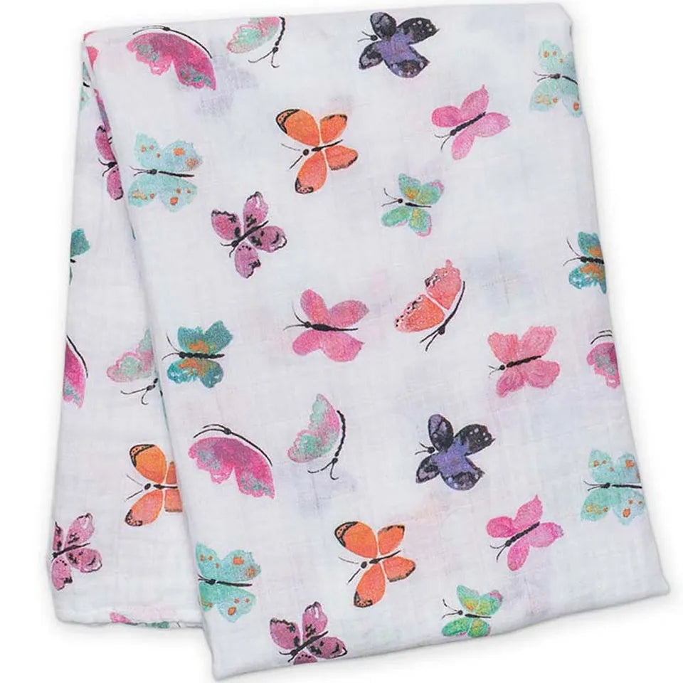 Lulujo Muslin Swaddle - Butterfly - Laadlee