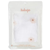 Lulujo Muslin Change Pad Cover (80cm x 40cm) - Daisies - Laadlee