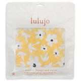 Lulujo Muslin Crib Sheet (135cm x 70cm) - Yellow Wildflowers - Laadlee