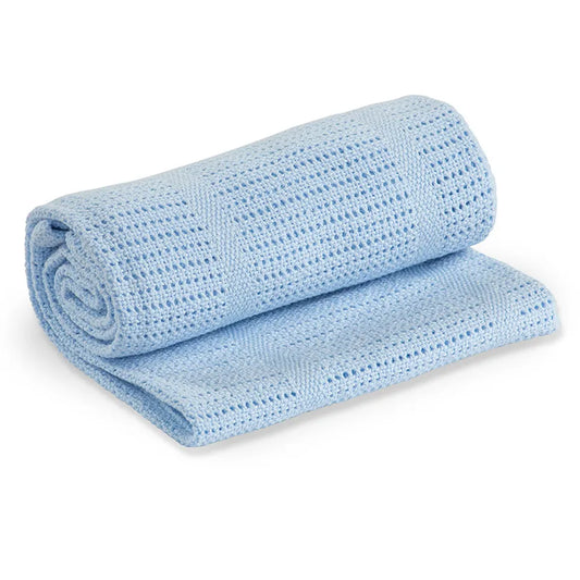 Lulujo Cellular Blanket - Blue - Laadlee