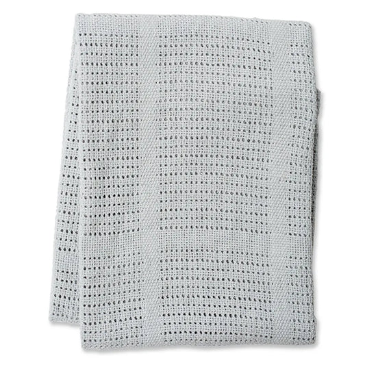 Lulujo Cellular Blanket - Grey - Laadlee