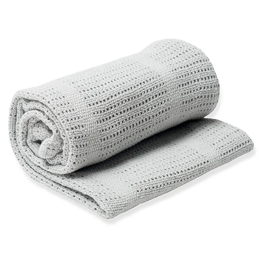 Lulujo Cellular Blanket - Grey - Laadlee