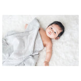 Lulujo Cellular Blanket - Grey - Laadlee