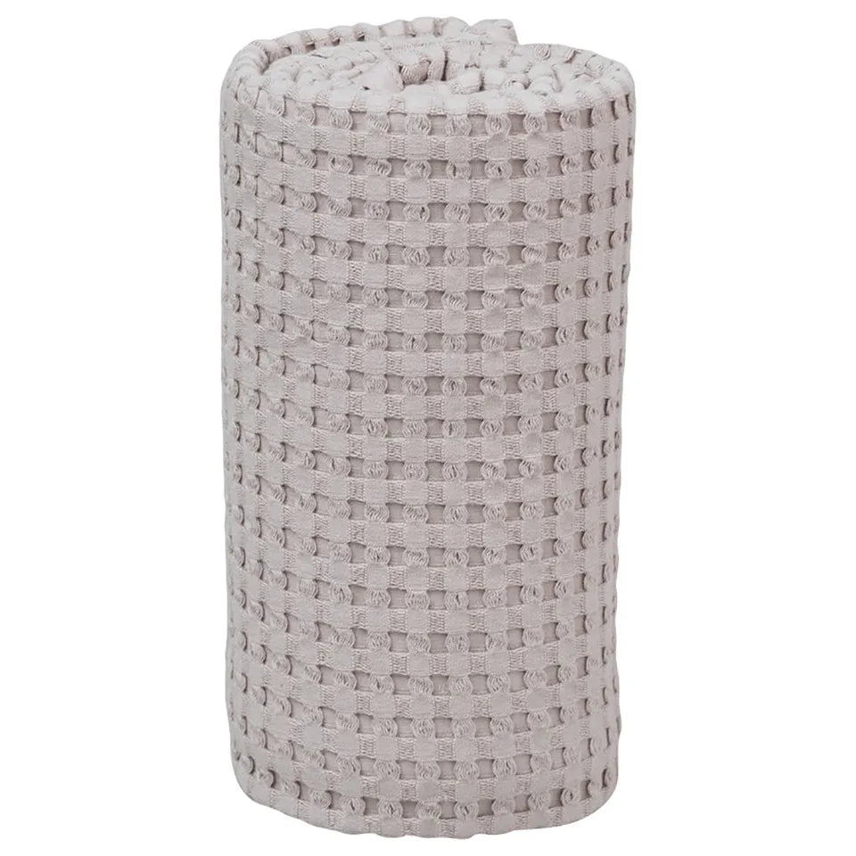 Lulujo Waffle Blanket (100cm x 80cm) - Sand - Laadlee