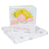 Lulujo Cotton Swaddle & Book GIFT SET - Lulu Lullaby - Laadlee