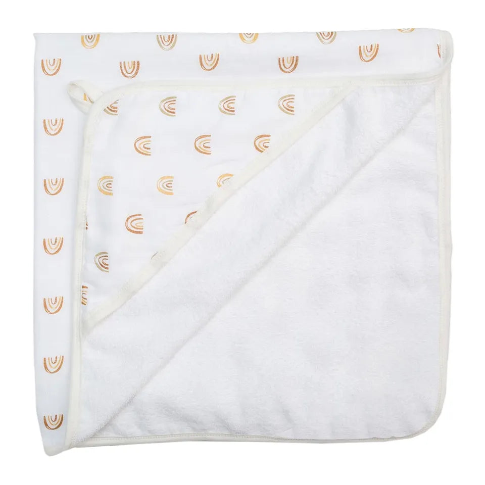 Lulujo Baby Hooded Towel - Boho Rainbow - Laadlee