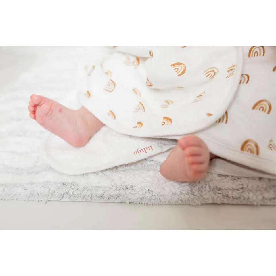 Lulujo Baby Hooded Towel - Boho Rainbow - Laadlee